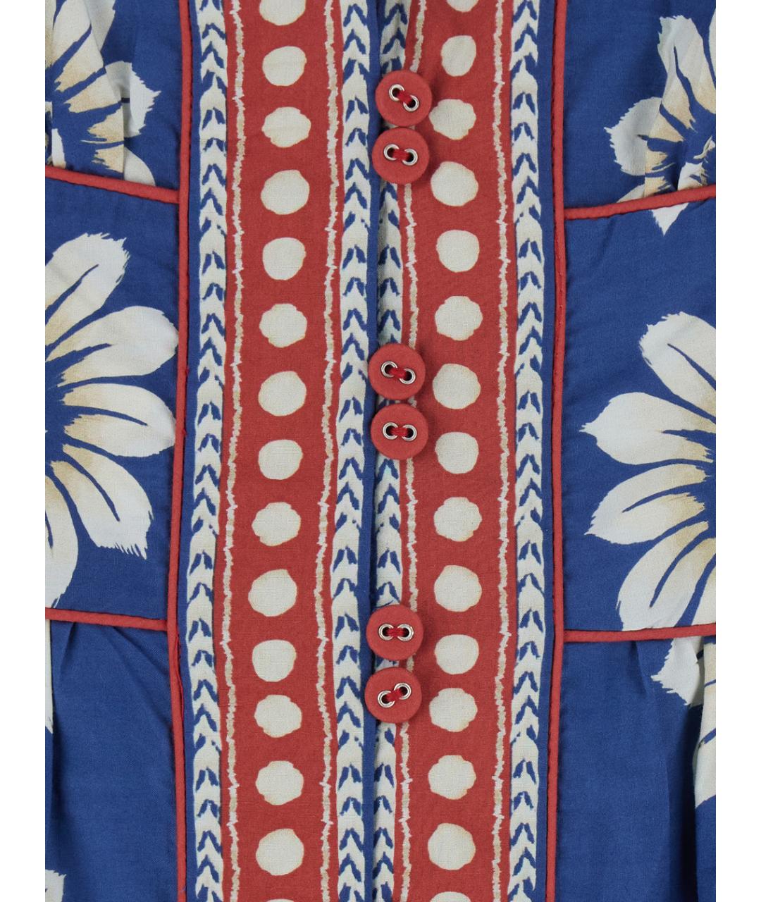 FARM RIO Синее хлопковое платье, фото 3