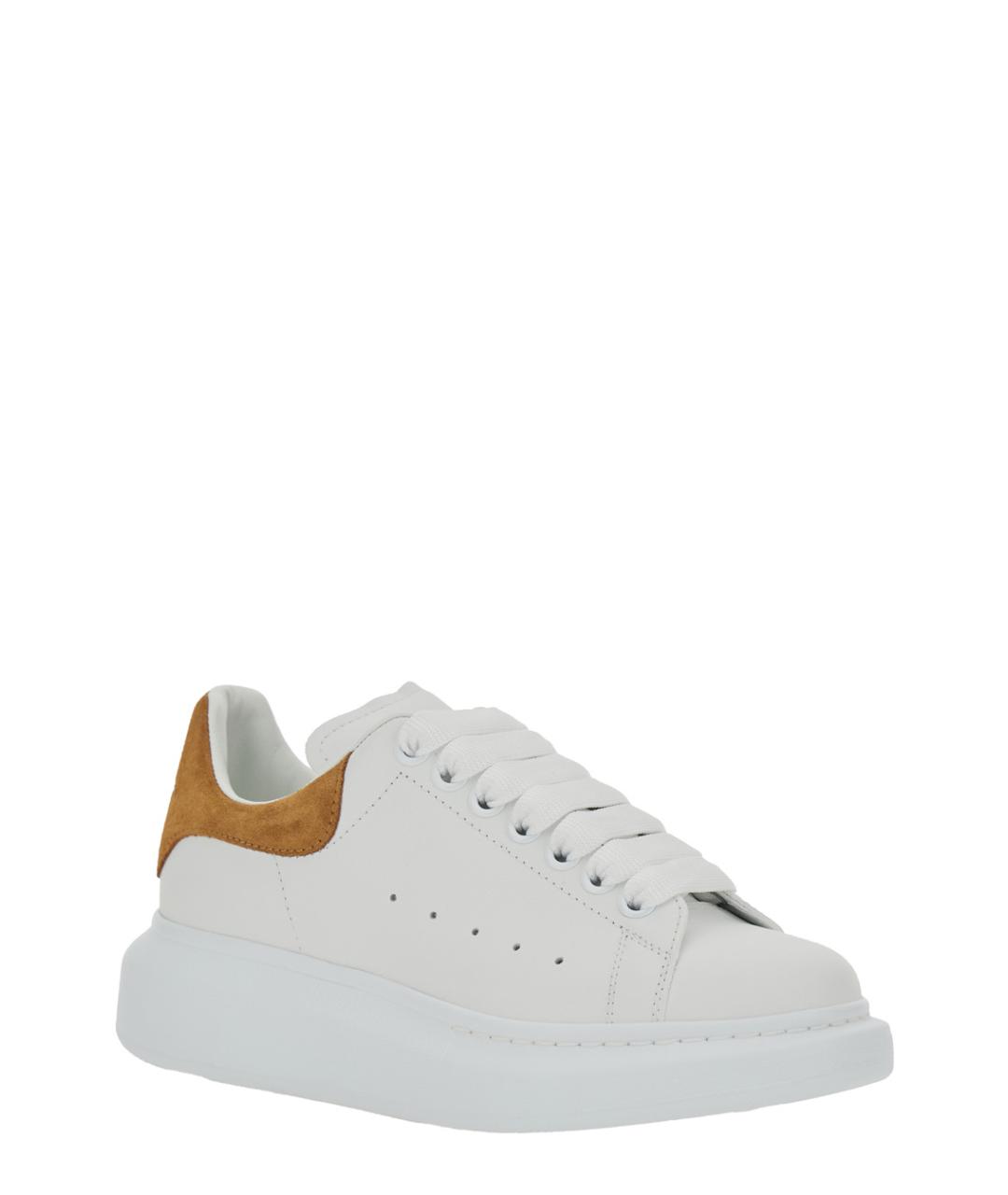 ALEXANDER MCQUEEN Белые кожаные кроссовки, фото 2