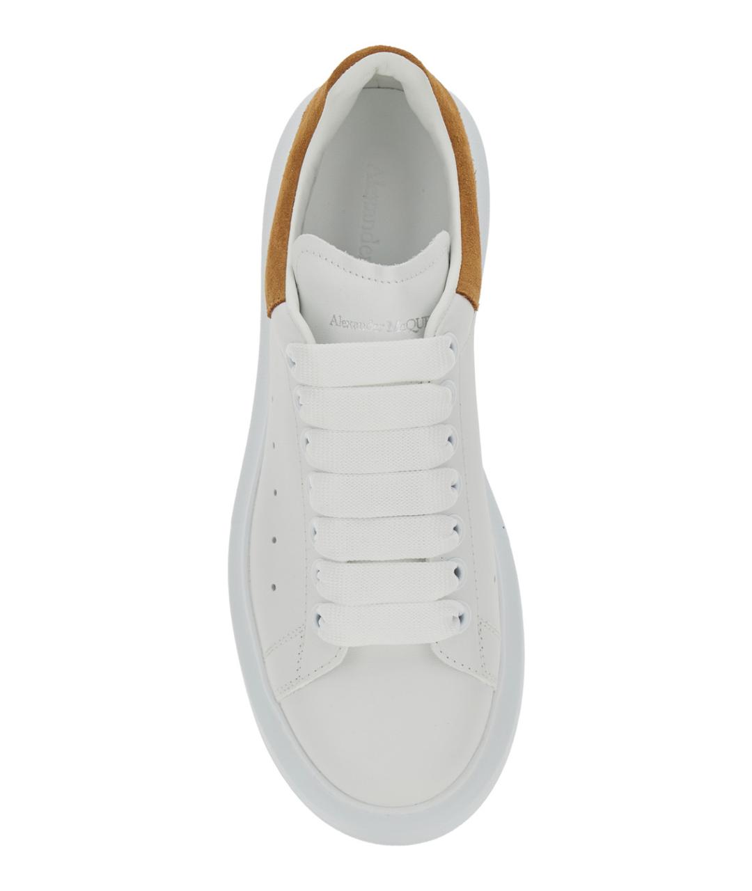 ALEXANDER MCQUEEN Белые кожаные кроссовки, фото 4
