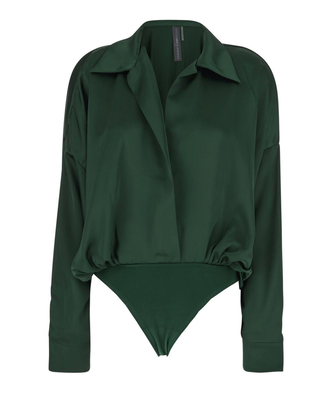NORMA KAMALI Зеленая полиэстеровая блузы, фото 1