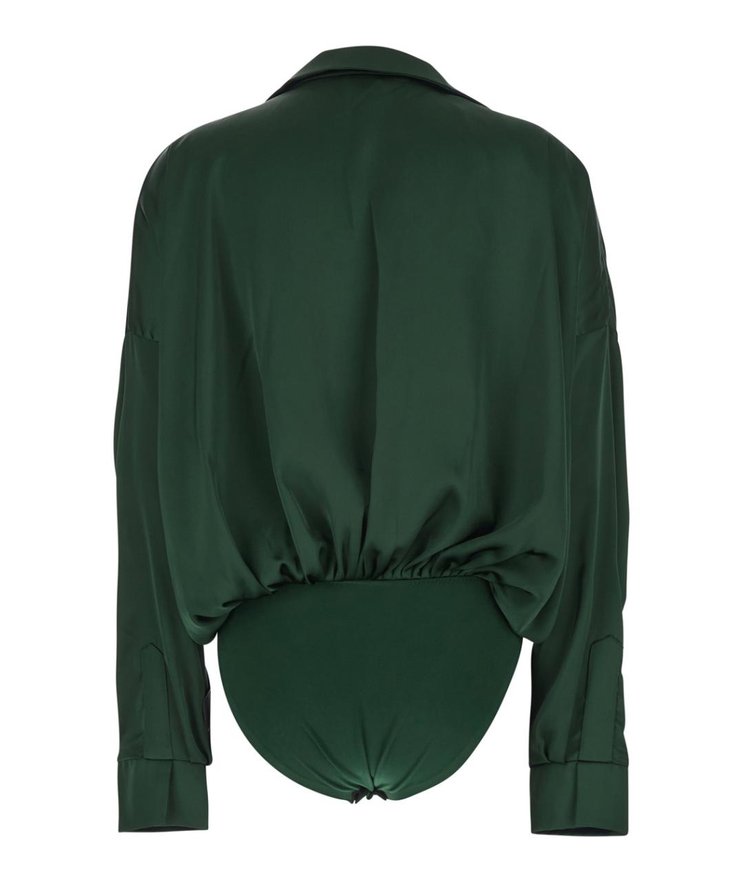 NORMA KAMALI Зеленая полиэстеровая блузы, фото 2