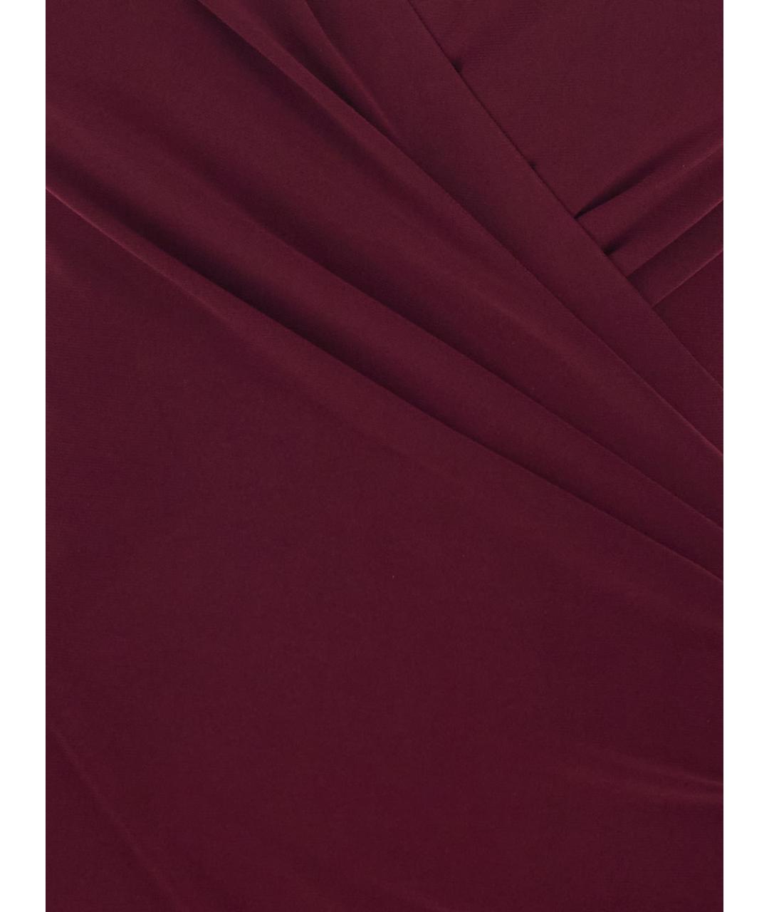 NORMA KAMALI Бордовое полиамидовое вечернее платье, фото 3