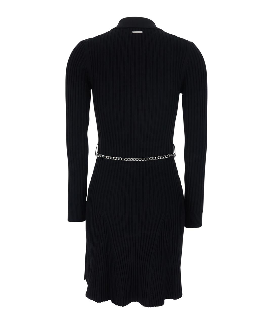 MICHAEL MICHAEL KORS Черное вискозное повседневное платье, фото 2