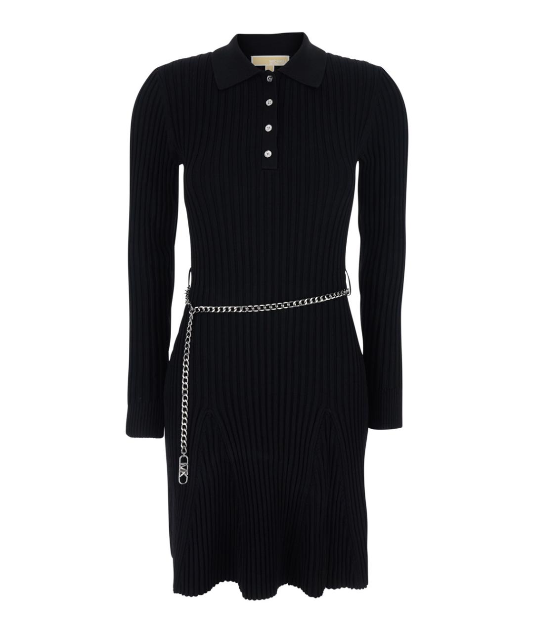 MICHAEL MICHAEL KORS Черное вискозное повседневное платье, фото 1