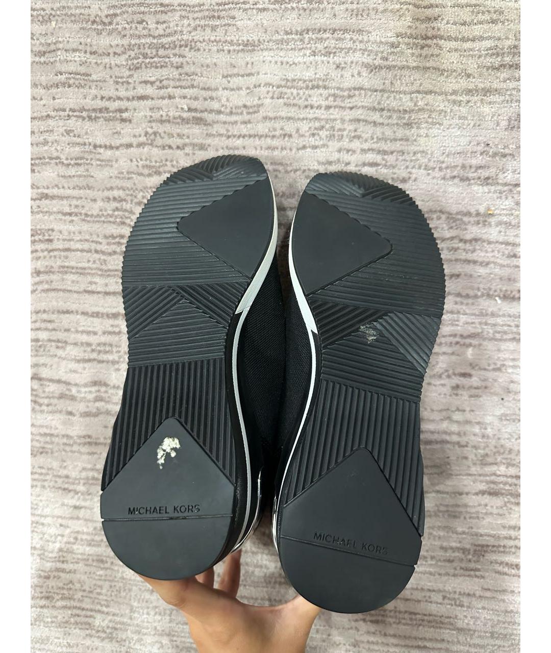 MICHAEL KORS Черные текстильные полусапоги, фото 4