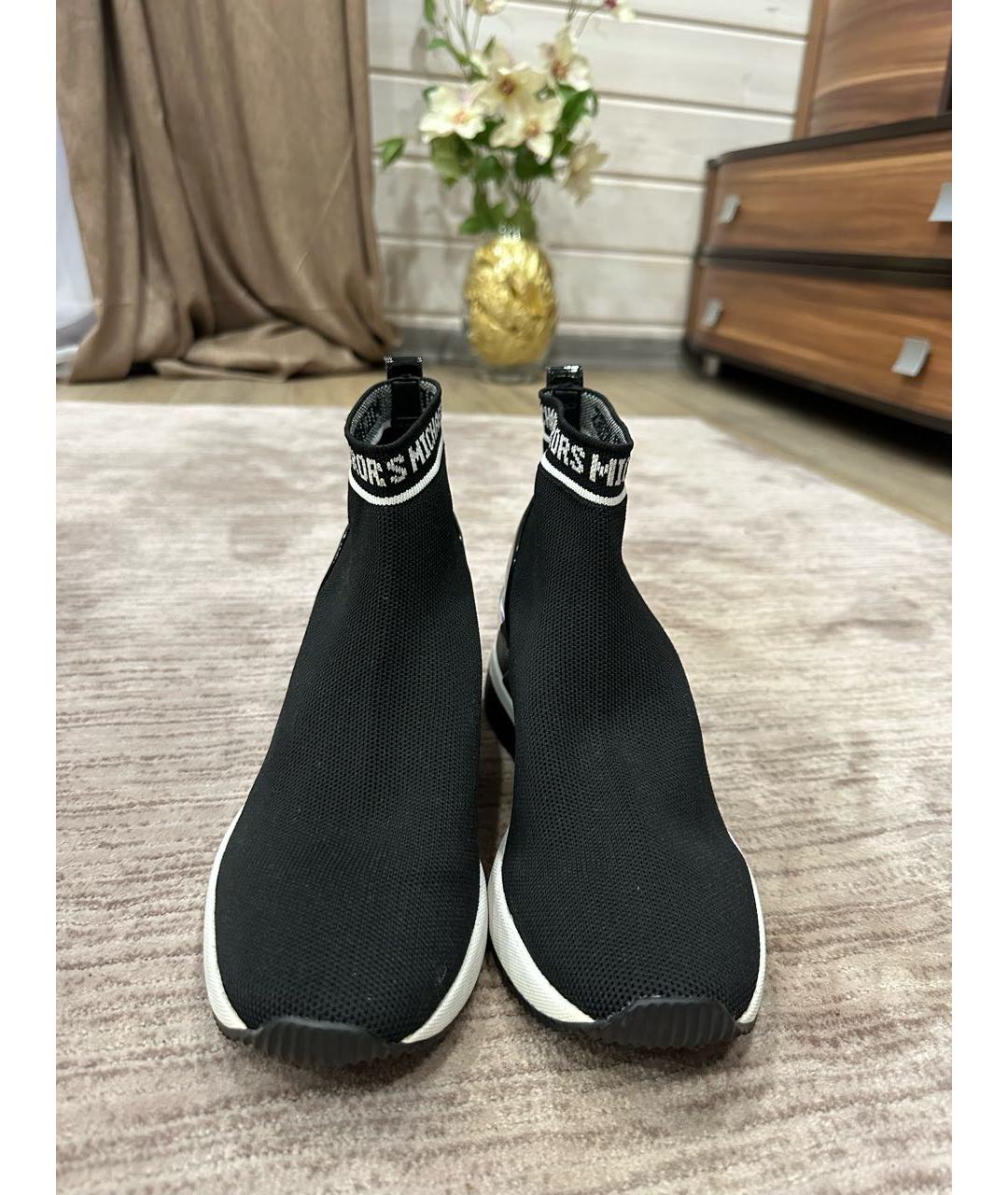 MICHAEL KORS Черные текстильные полусапоги, фото 3