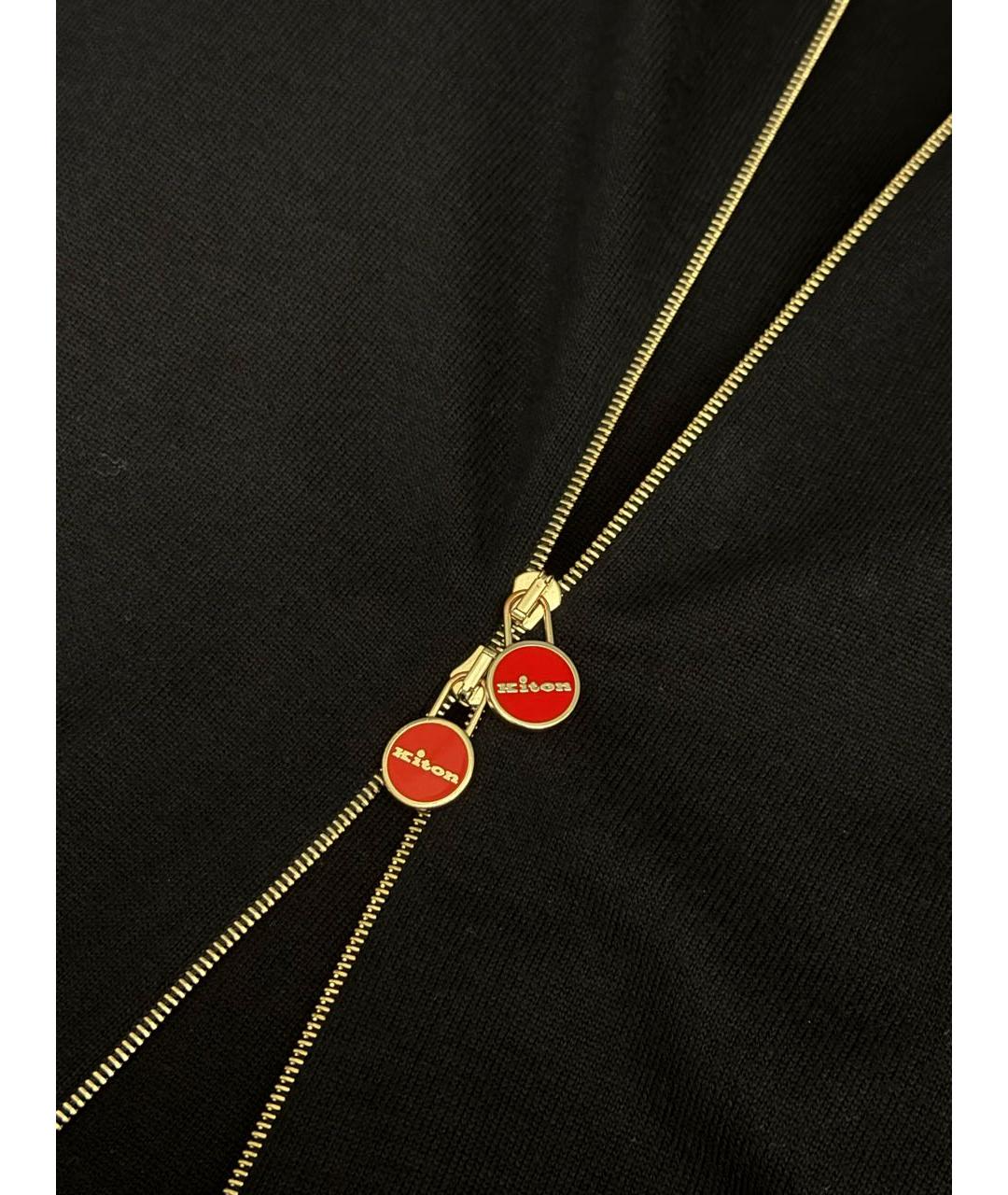 KITON Темно-синий хлопковый спортивный костюм, фото 4