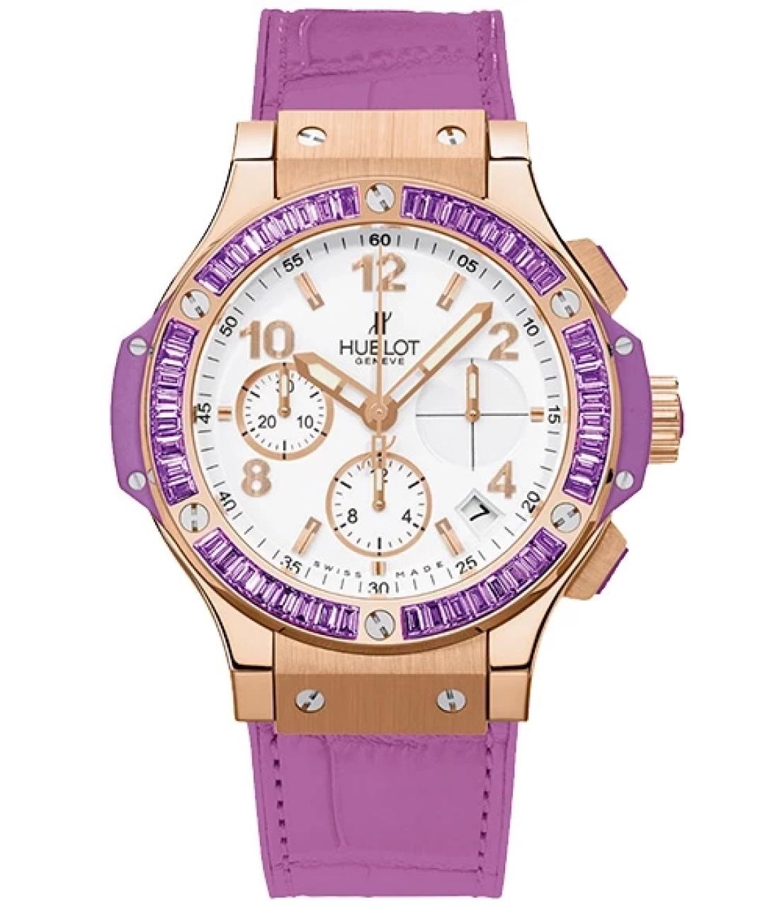HUBLOT Фиолетовые часы из розового золота, фото 1