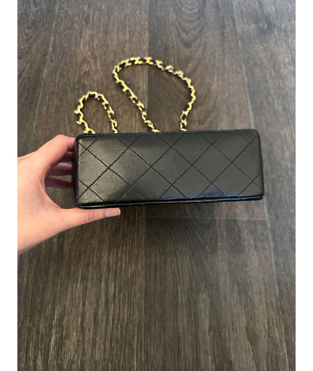 CHANEL Черная кожаная сумка через плечо, фото 3