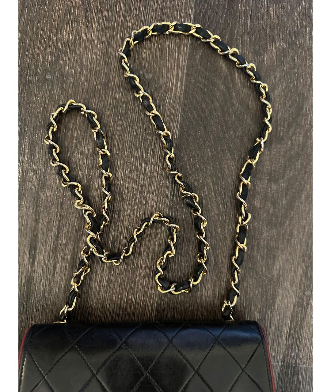 CHANEL Черная кожаная сумка через плечо, фото 2