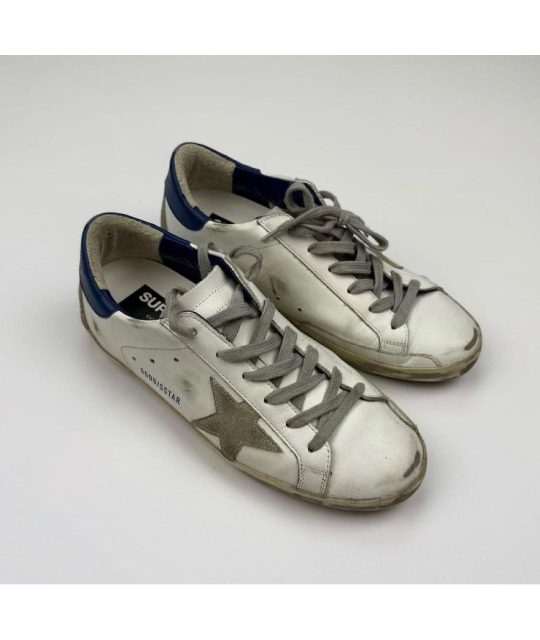 GOLDEN GOOSE DELUXE BRAND Белые кожаные кеды, фото 3