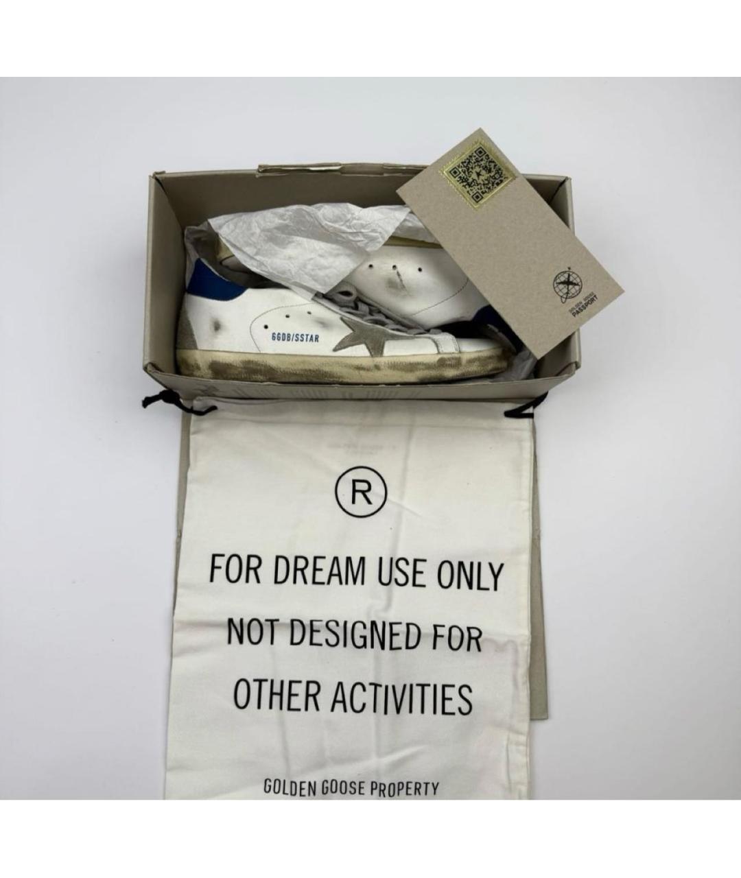 GOLDEN GOOSE DELUXE BRAND Белые кожаные кеды, фото 2