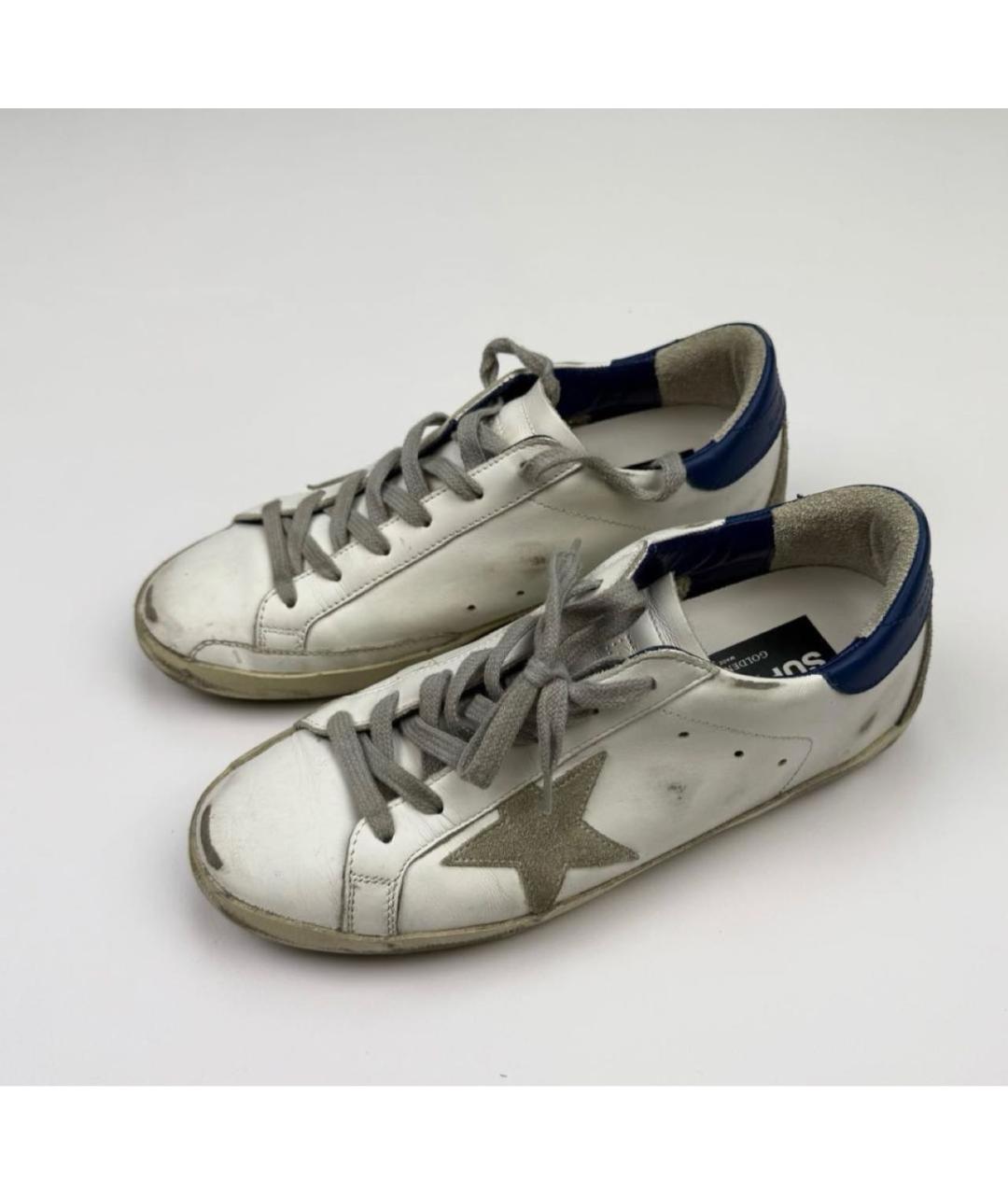 GOLDEN GOOSE DELUXE BRAND Белые кожаные кеды, фото 5