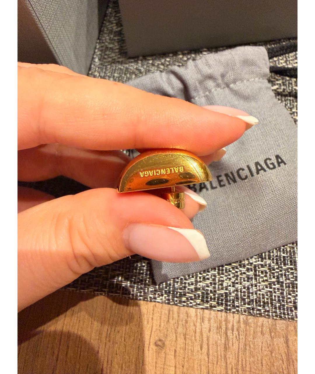 BALENCIAGA Золотые серьги, фото 5