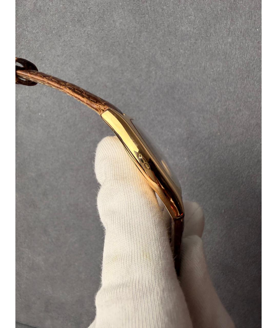 PATEK PHILIPPE Белые часы из желтого золота, фото 5