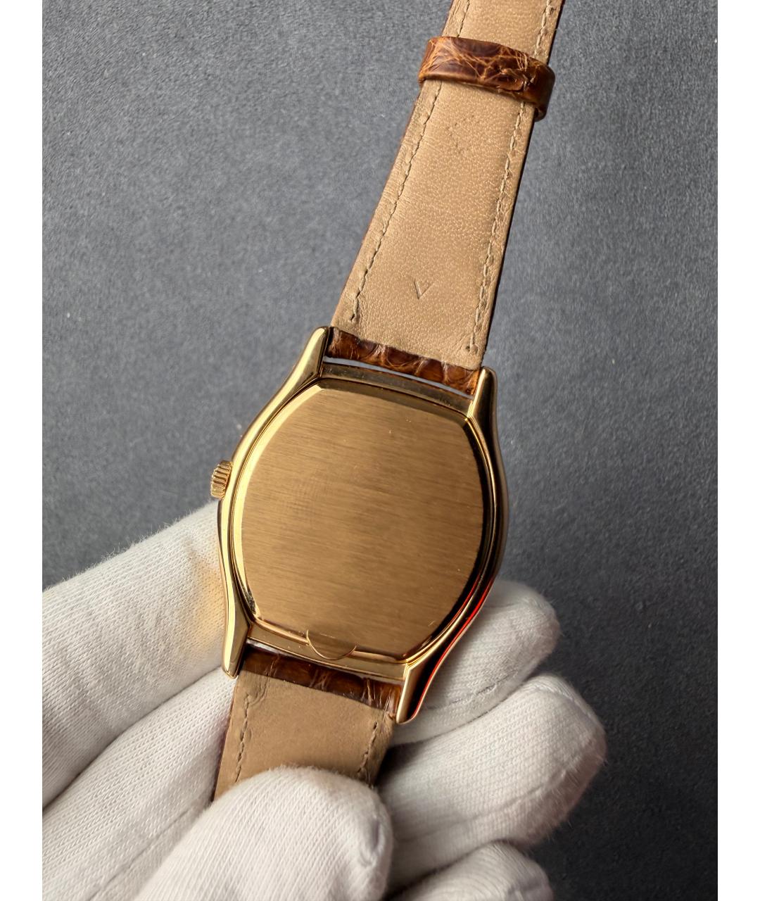 PATEK PHILIPPE Белые часы из желтого золота, фото 8