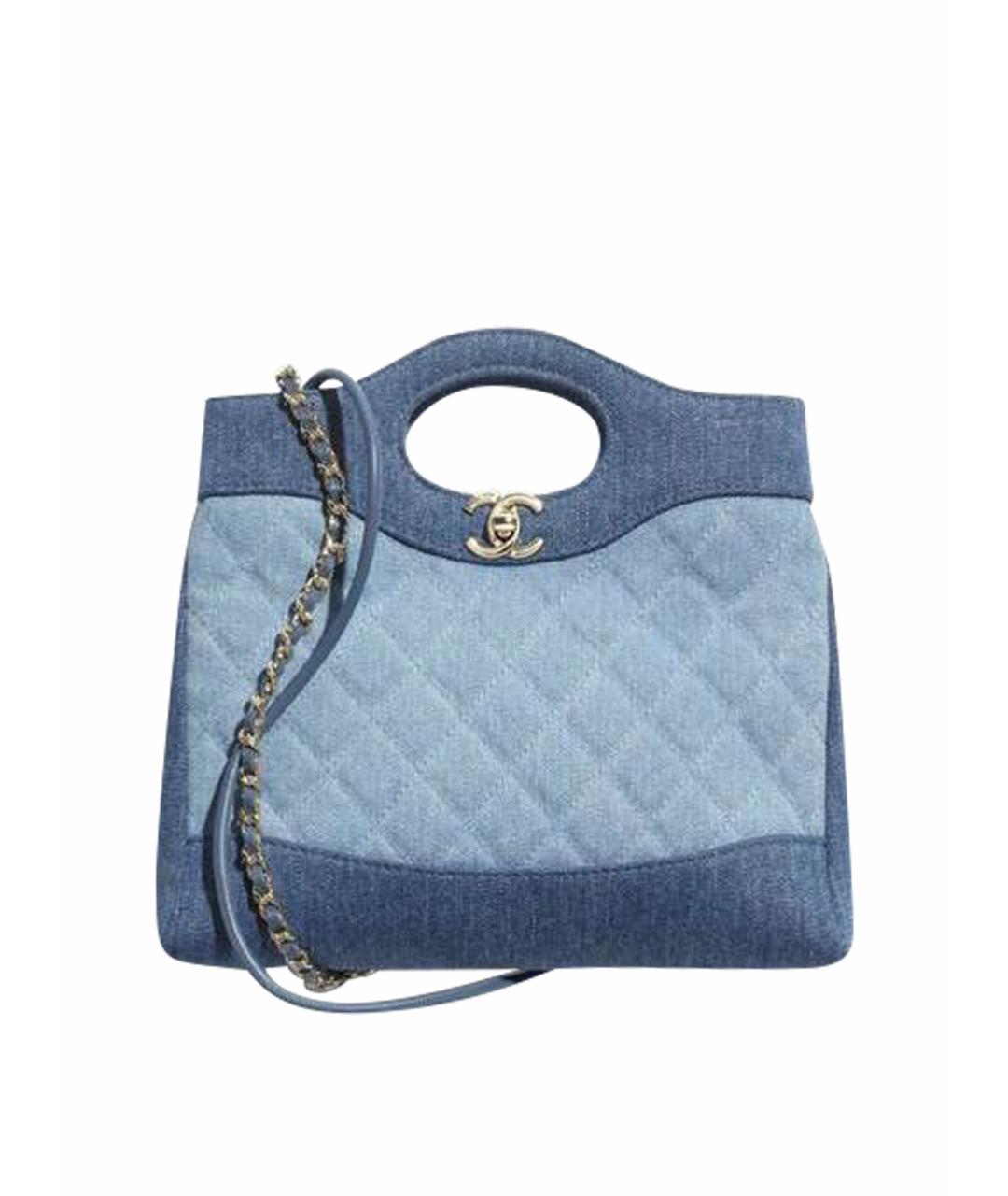 CHANEL Голубая сумка через плечо, фото 1