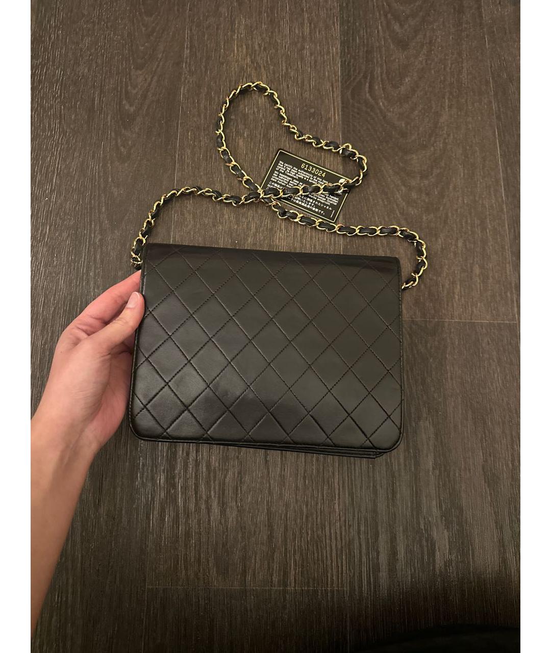 CHANEL Черная сумка через плечо, фото 5