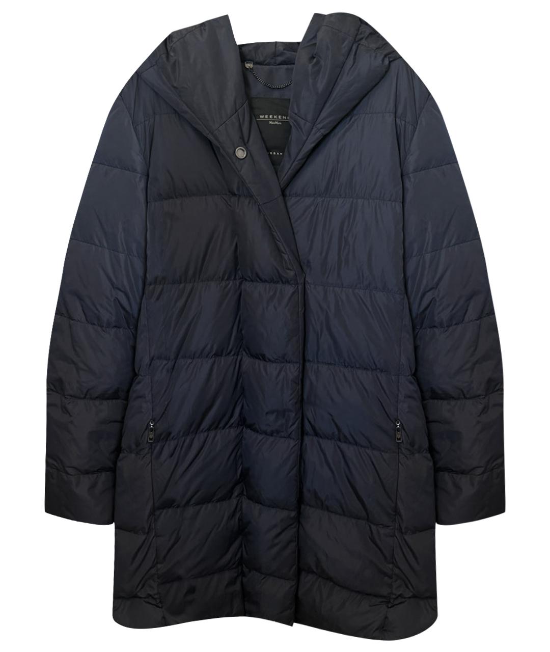 WEEKEND MAX MARA Темно-синий пуховик, фото 1