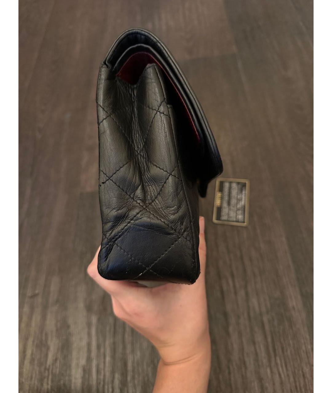 CHANEL Черная кожаная сумка через плечо, фото 5