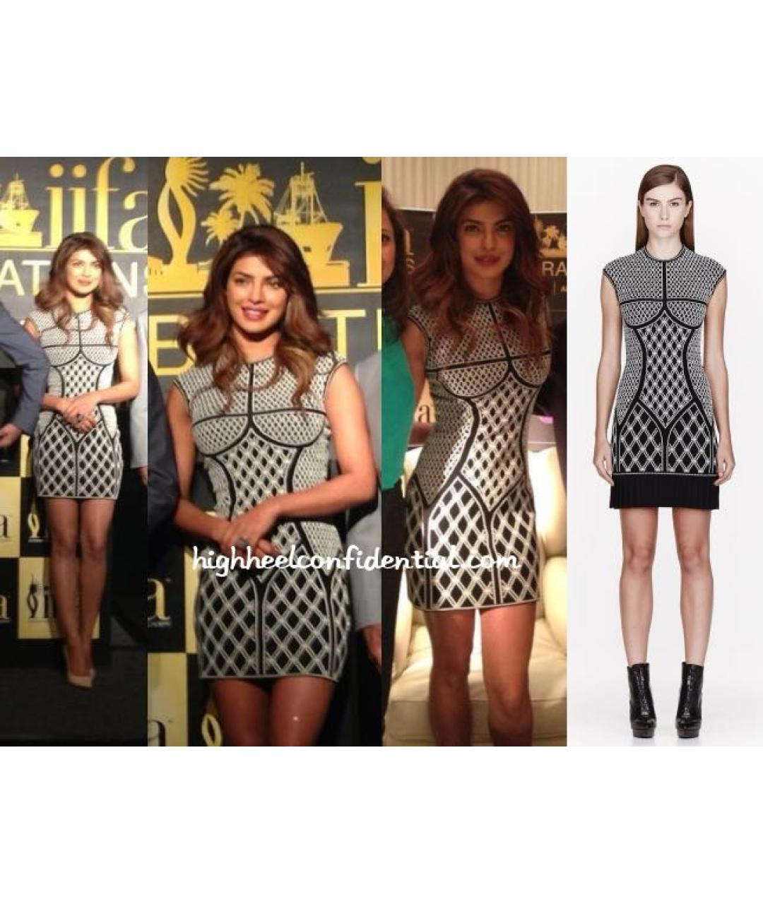 ALEXANDER MCQUEEN Черное вискозное повседневное платье, фото 5