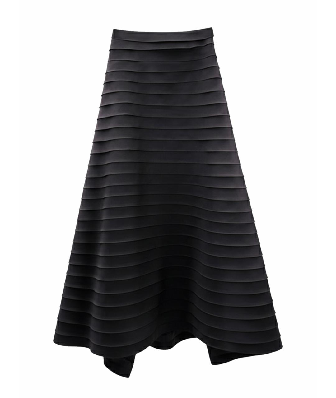ALAIA Черная шелковая юбка макси, фото 1