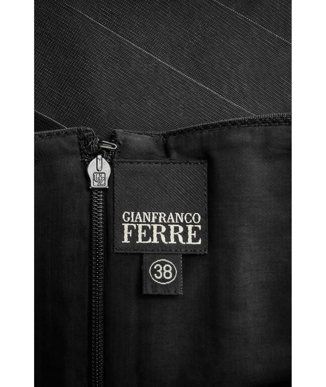 ALAIA Черная шелковая юбка макси, фото 3