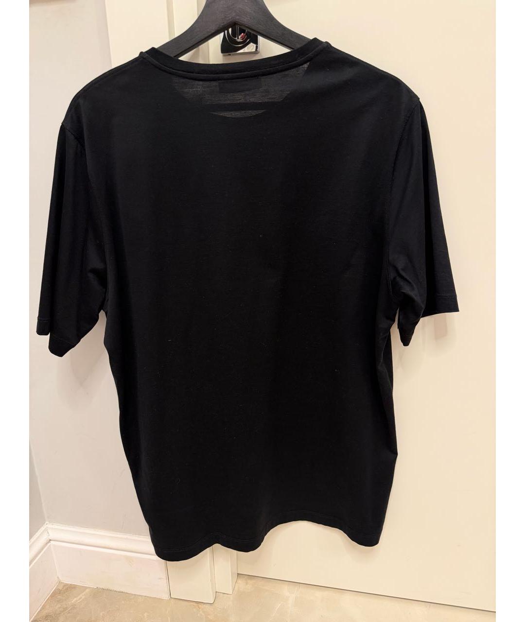 ZILLI Черная хлопковая футболка, фото 2