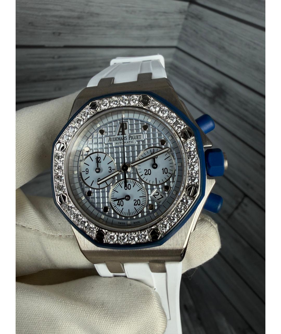 Audemars Piguet Голубые часы из белого золота, фото 3