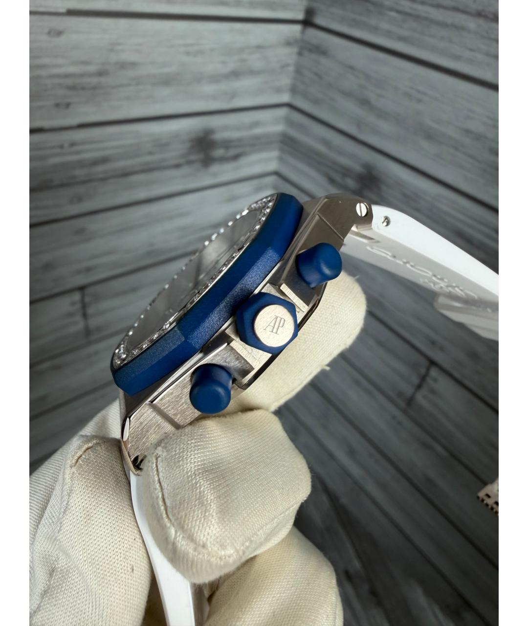 Audemars Piguet Голубые часы из белого золота, фото 4