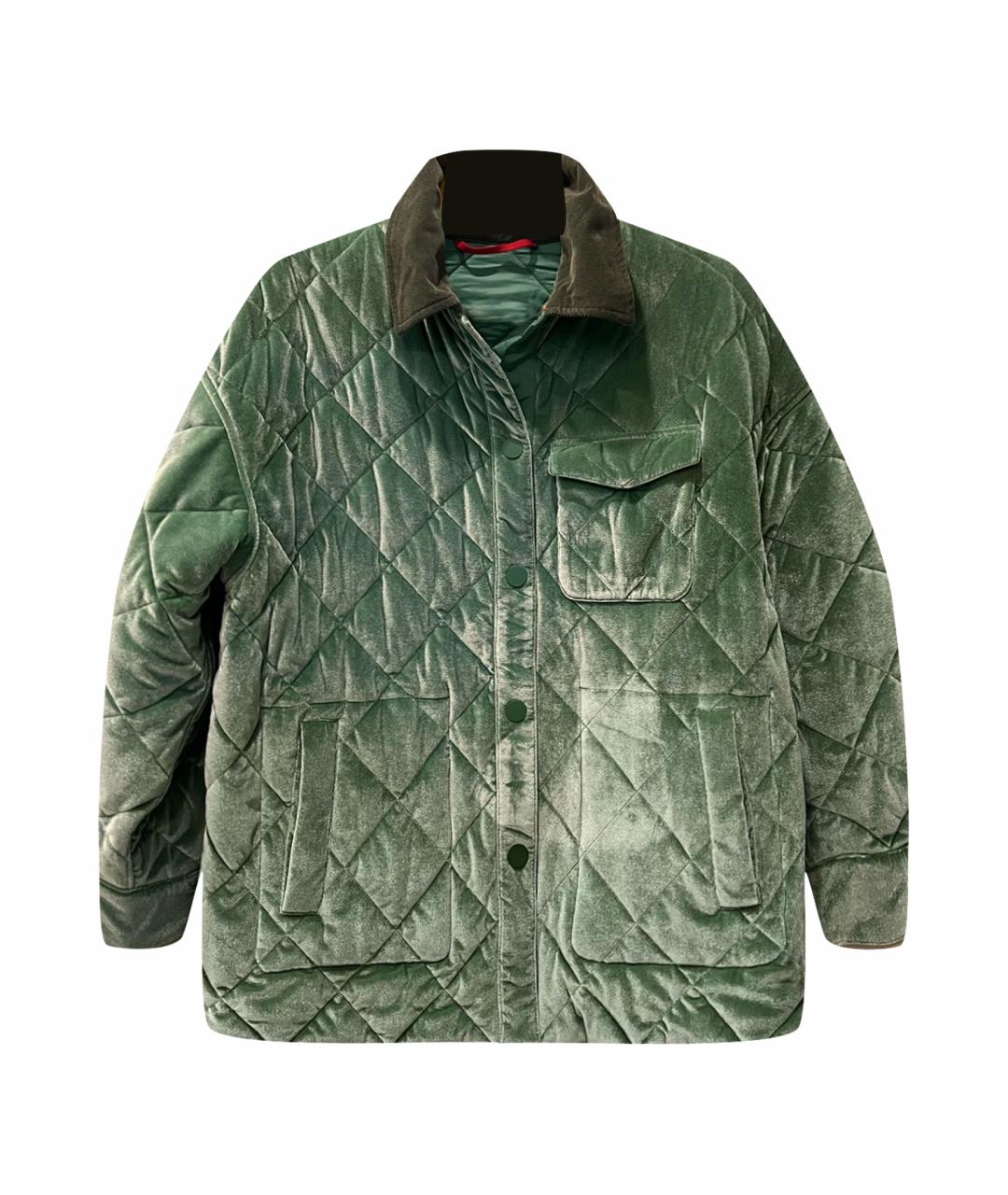 MAX&CO Зеленая полиэстеровая куртка, фото 1