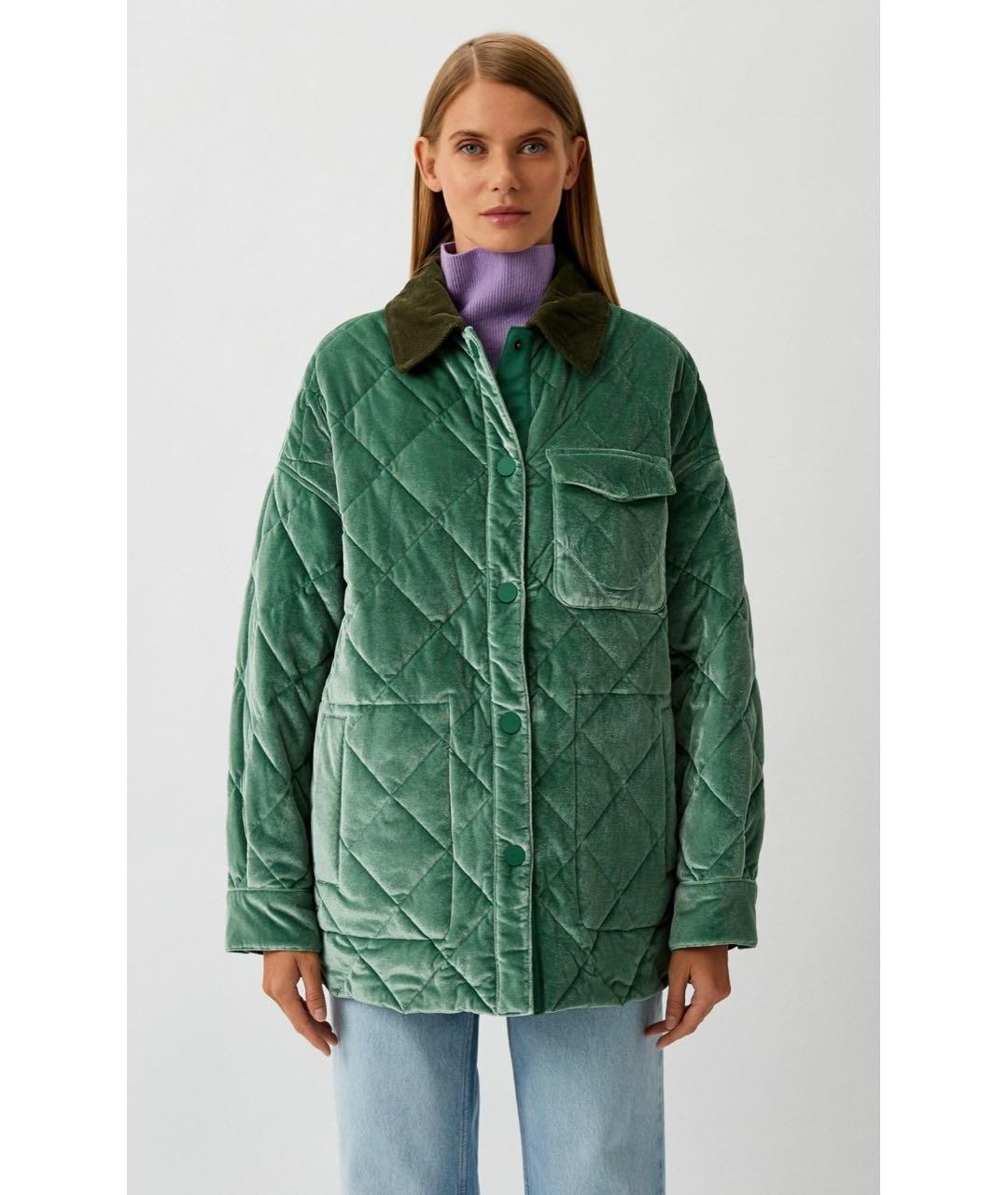 MAX&CO Зеленая полиэстеровая куртка, фото 2