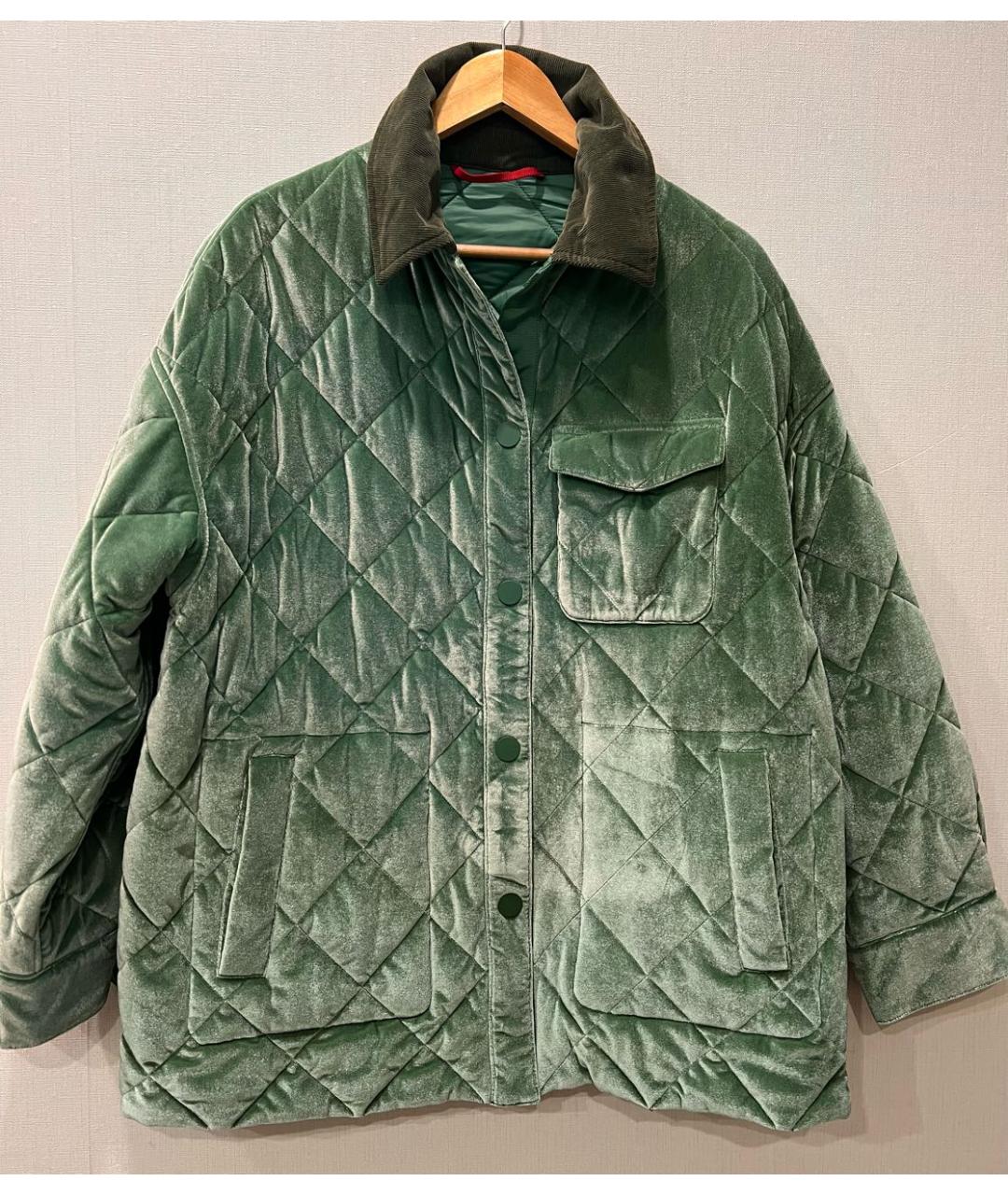 MAX&CO Зеленая полиэстеровая куртка, фото 9