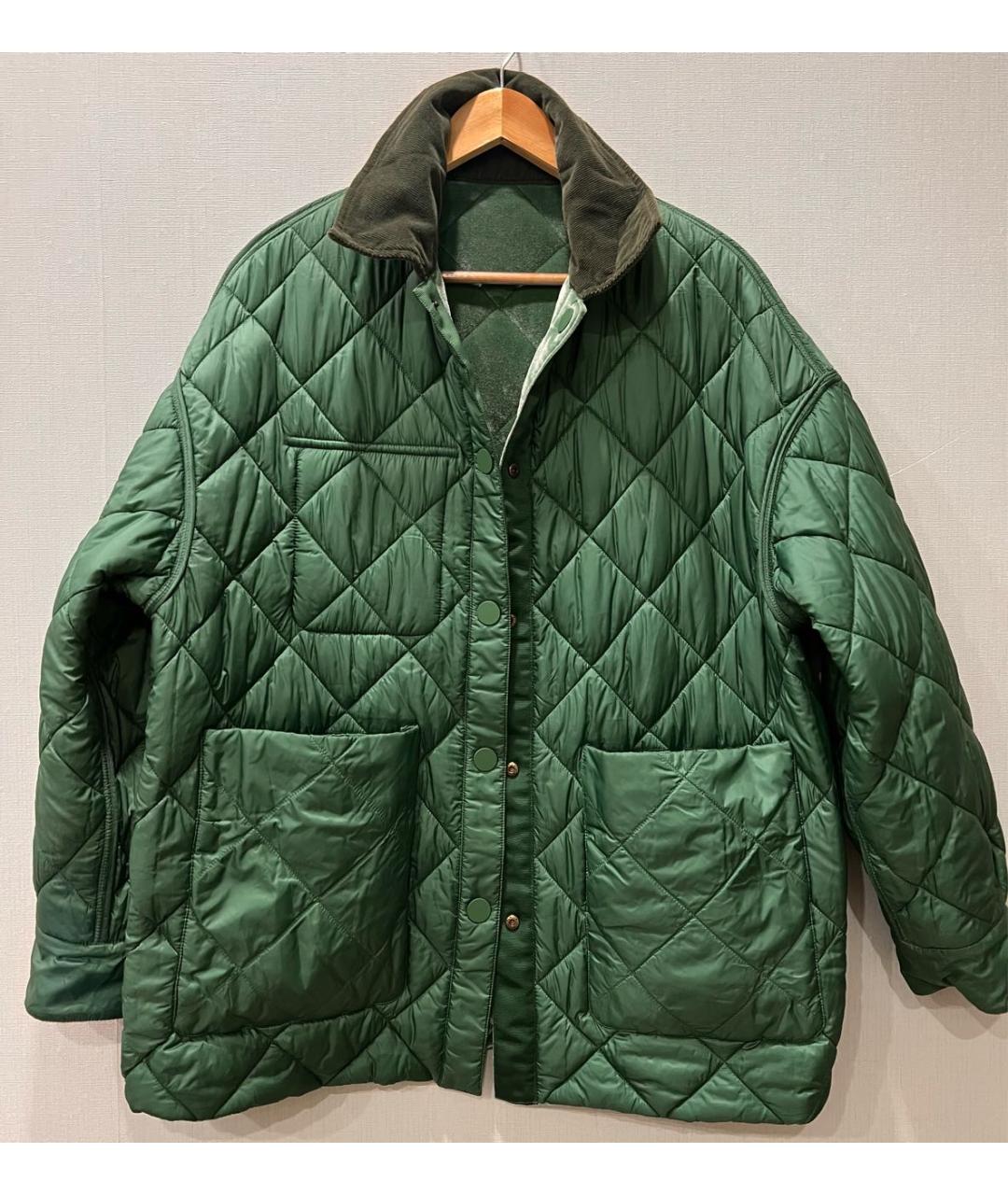 MAX&CO Зеленая полиэстеровая куртка, фото 4