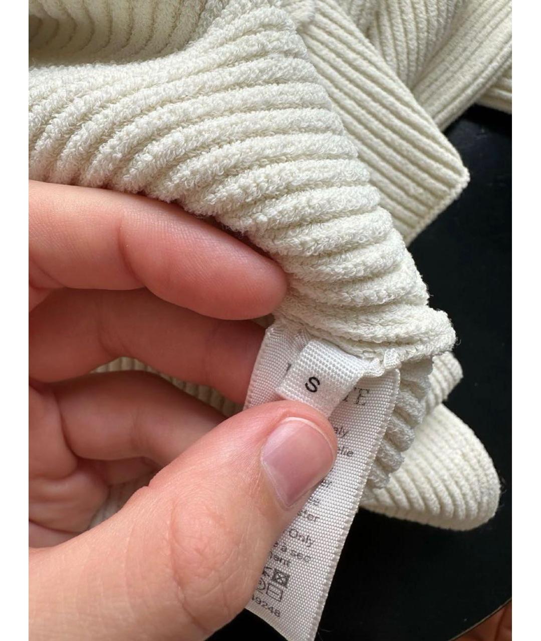 KHAITE Бежевый вискозный джемпер / свитер, фото 5