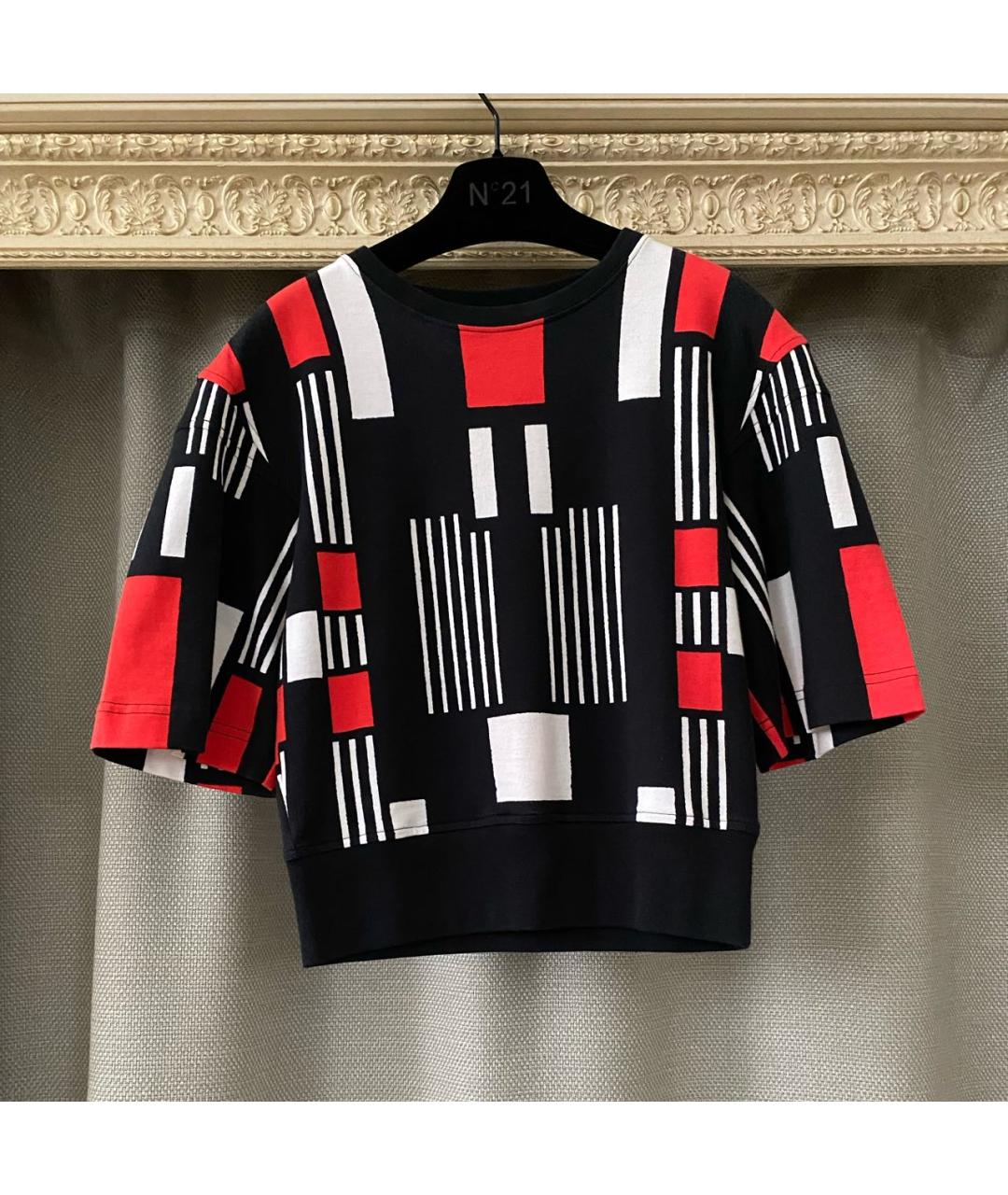 ALEXANDER MCQUEEN Мульти хлопко-эластановый джемпер / свитер, фото 5