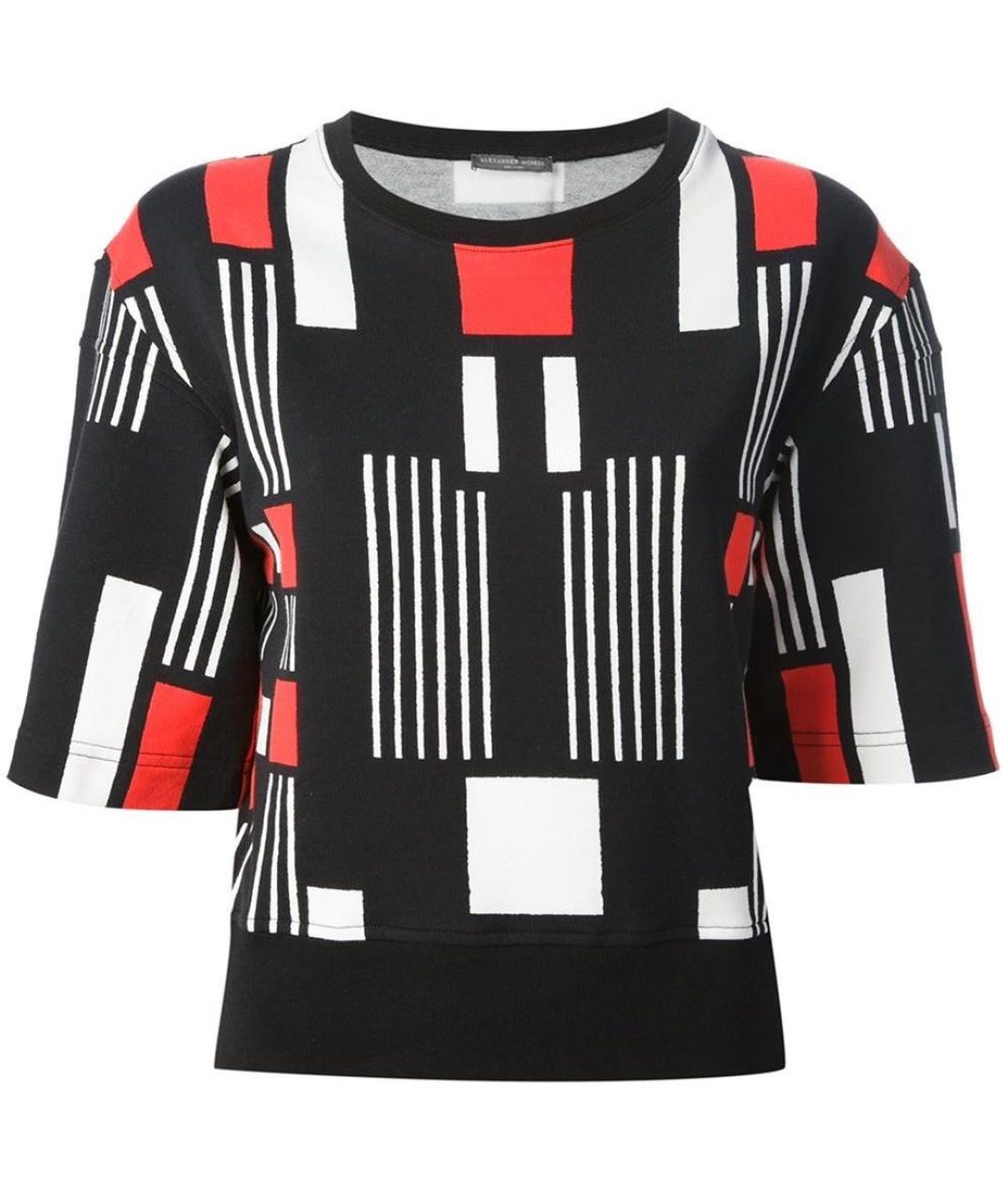 ALEXANDER MCQUEEN Мульти хлопко-эластановый джемпер / свитер, фото 1