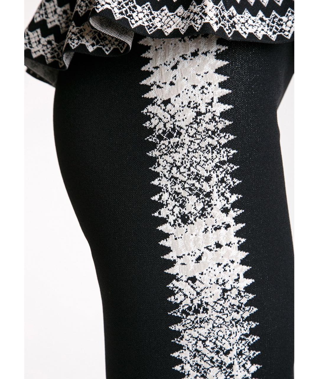 ALEXANDER MCQUEEN Черные вискозные леггинсы и велосипедки, фото 5