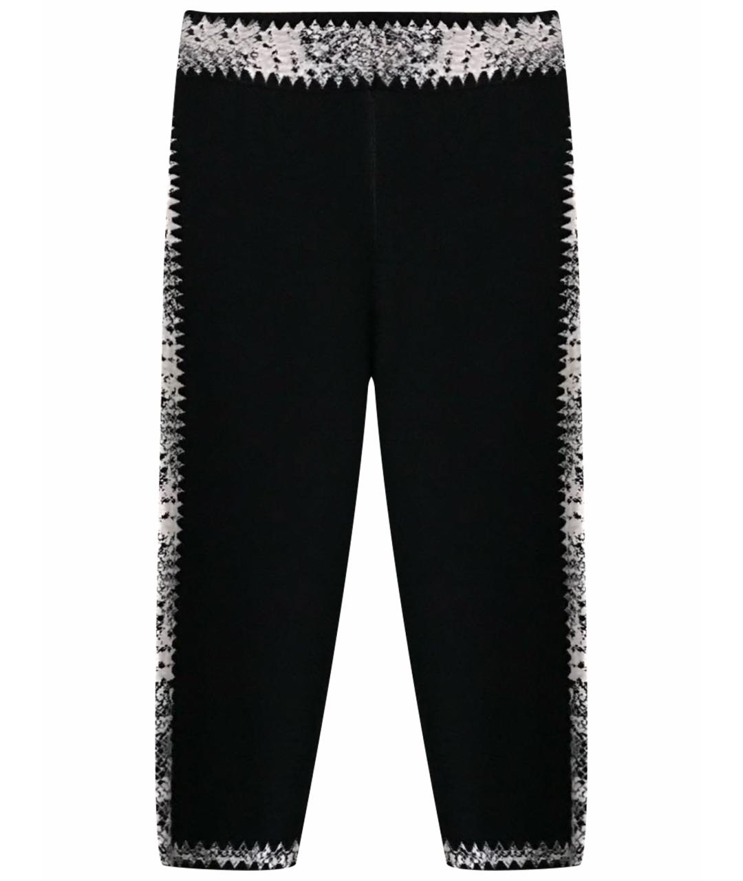 ALEXANDER MCQUEEN Черные вискозные леггинсы и велосипедки, фото 1