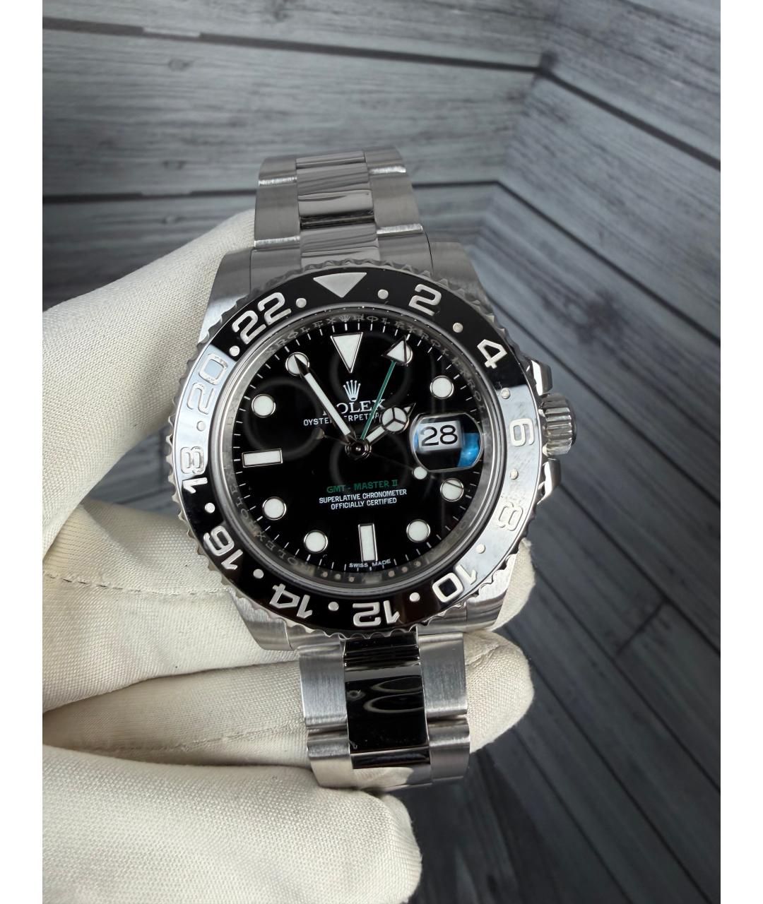 ROLEX Черные часы, фото 3