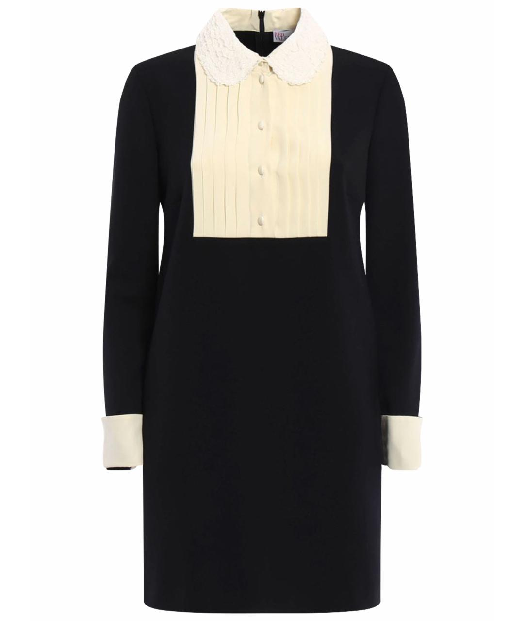 RED VALENTINO Черное шелковое повседневное платье, фото 1