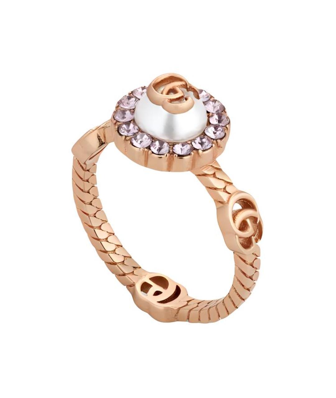 GUCCI Золотое металлическое кольцо, фото 1