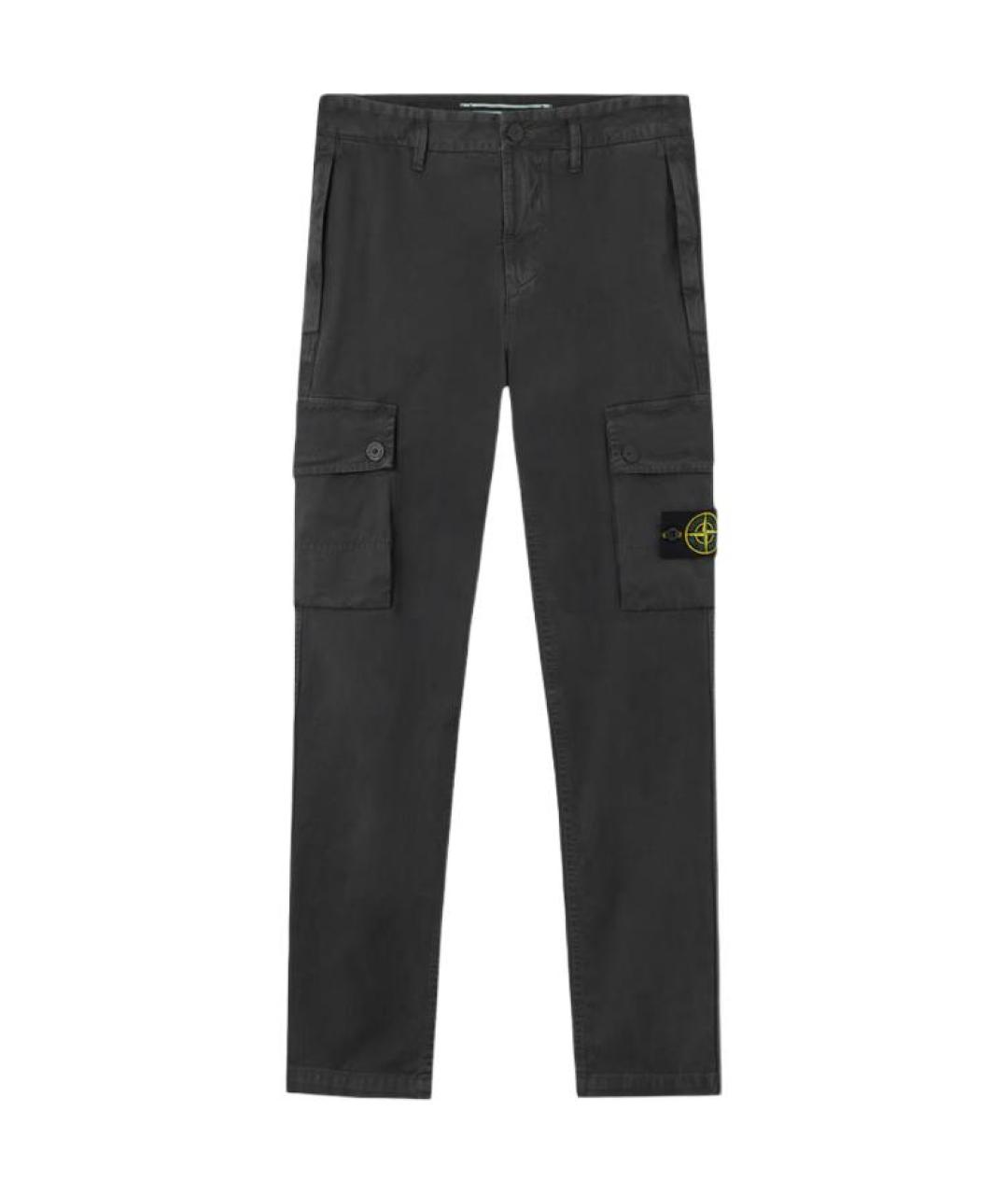 STONE ISLAND Серые брюки чинос, фото 1