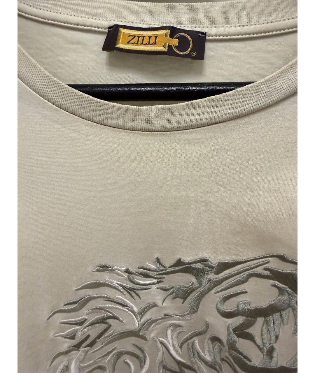 ZILLI Серая хлопковая футболка, фото 3