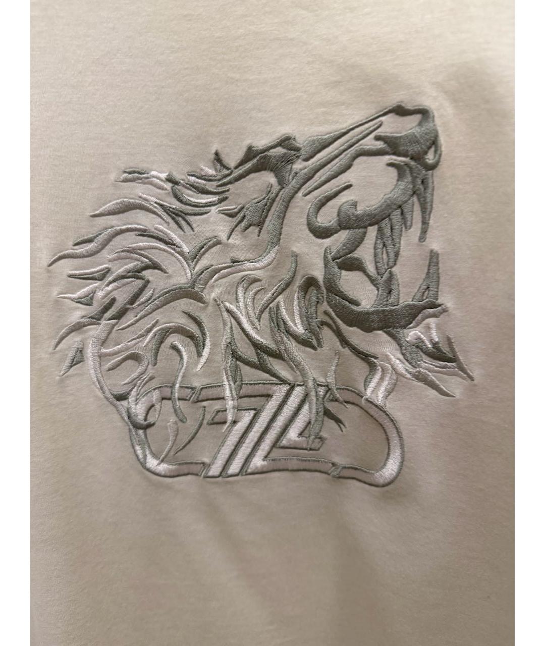 ZILLI Серая хлопковая футболка, фото 4