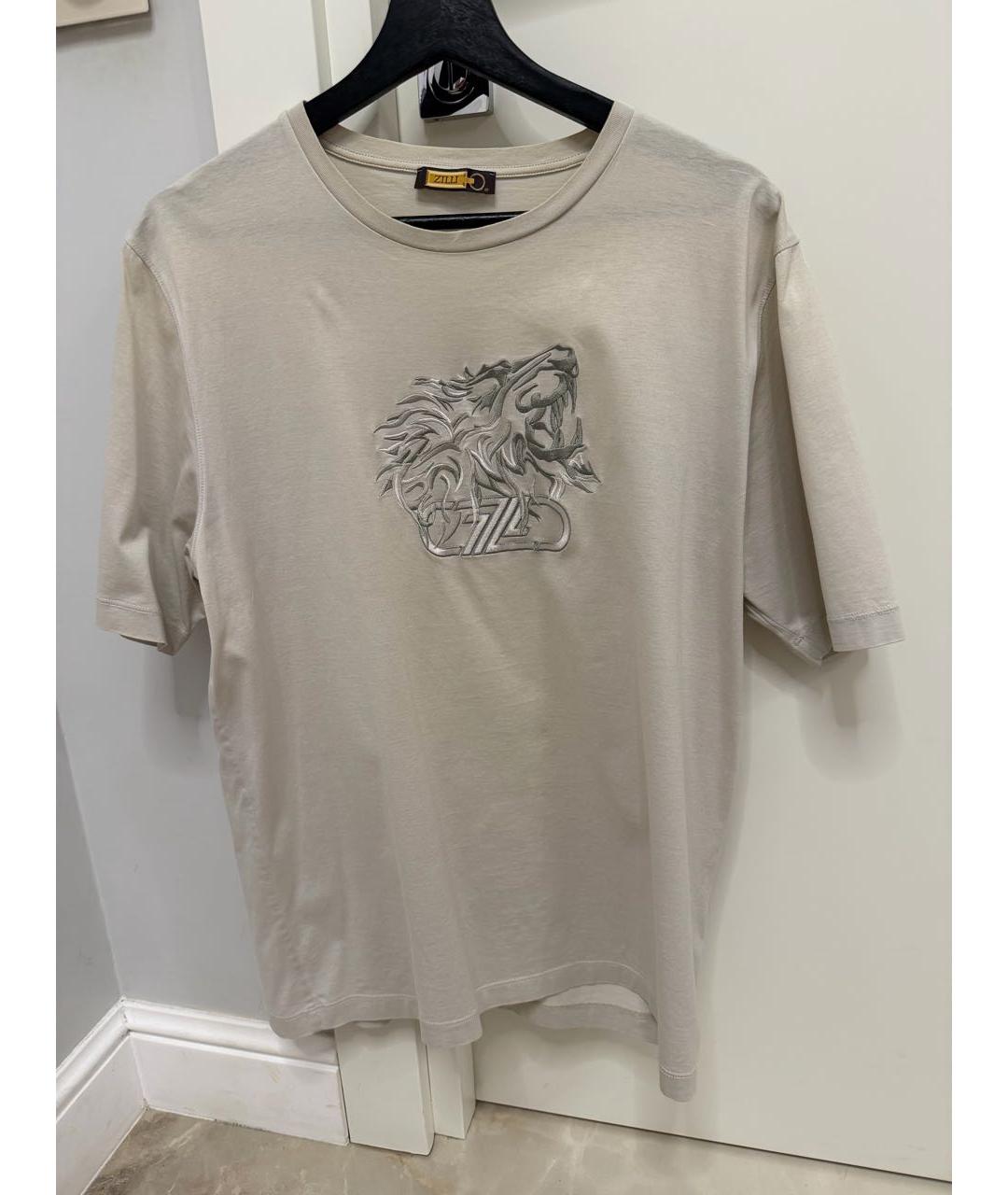 ZILLI Серая хлопковая футболка, фото 6