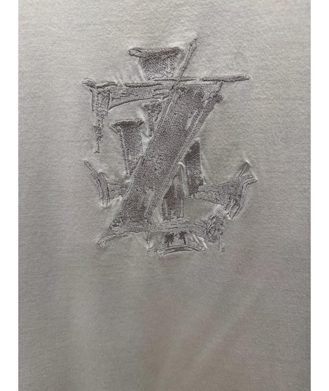 ZILLI Серая хлопковая футболка, фото 4