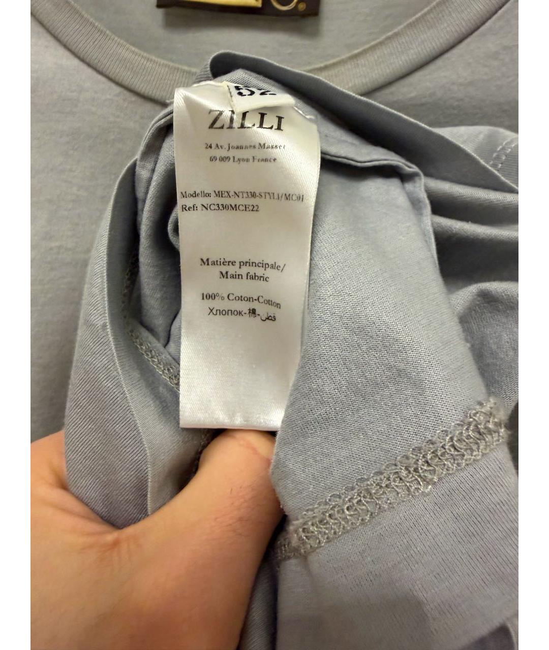 ZILLI Серая хлопковая футболка, фото 5