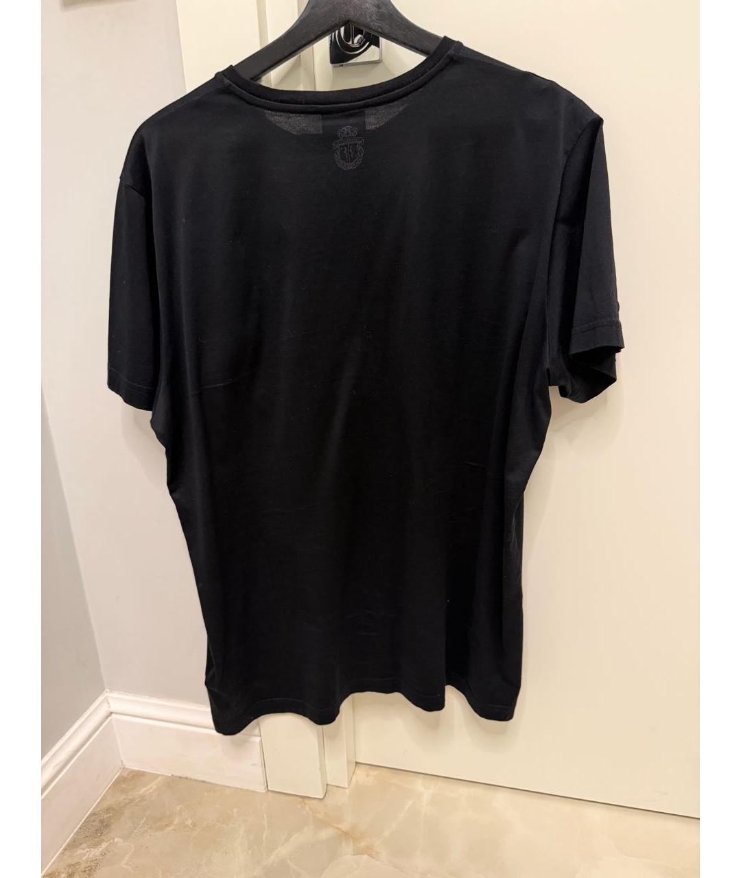 BILLIONAIRE Черная хлопковая футболка, фото 2