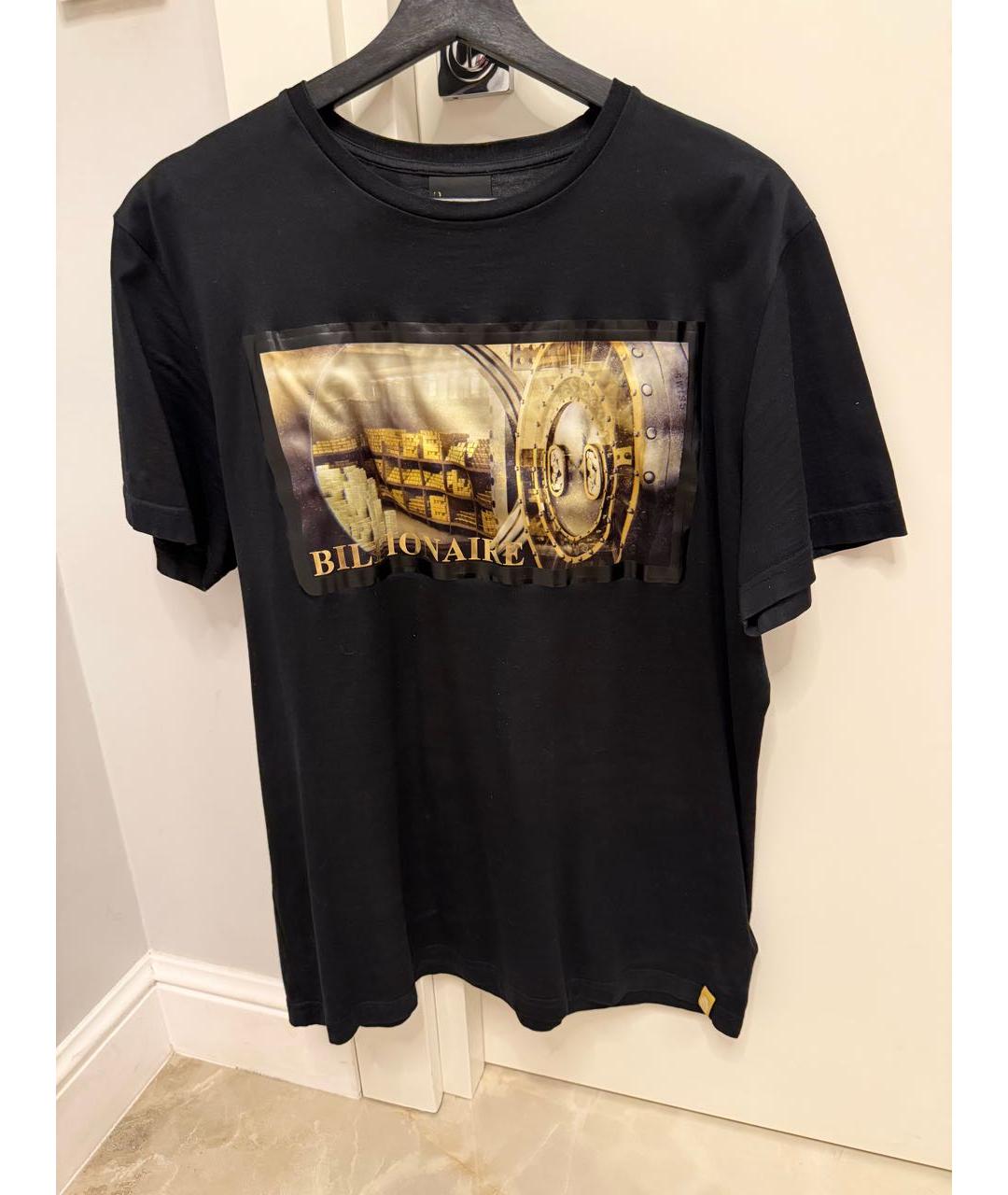 BILLIONAIRE Черная хлопковая футболка, фото 6
